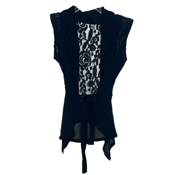 XINYIYIFANG Tops - ❤️ XINYIYIFANG black lace cardigan Size XXL
